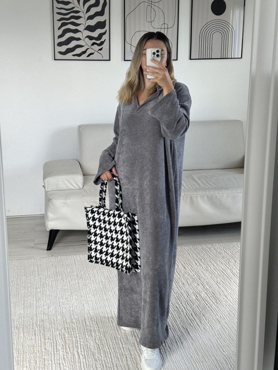 Robe velours côtelé