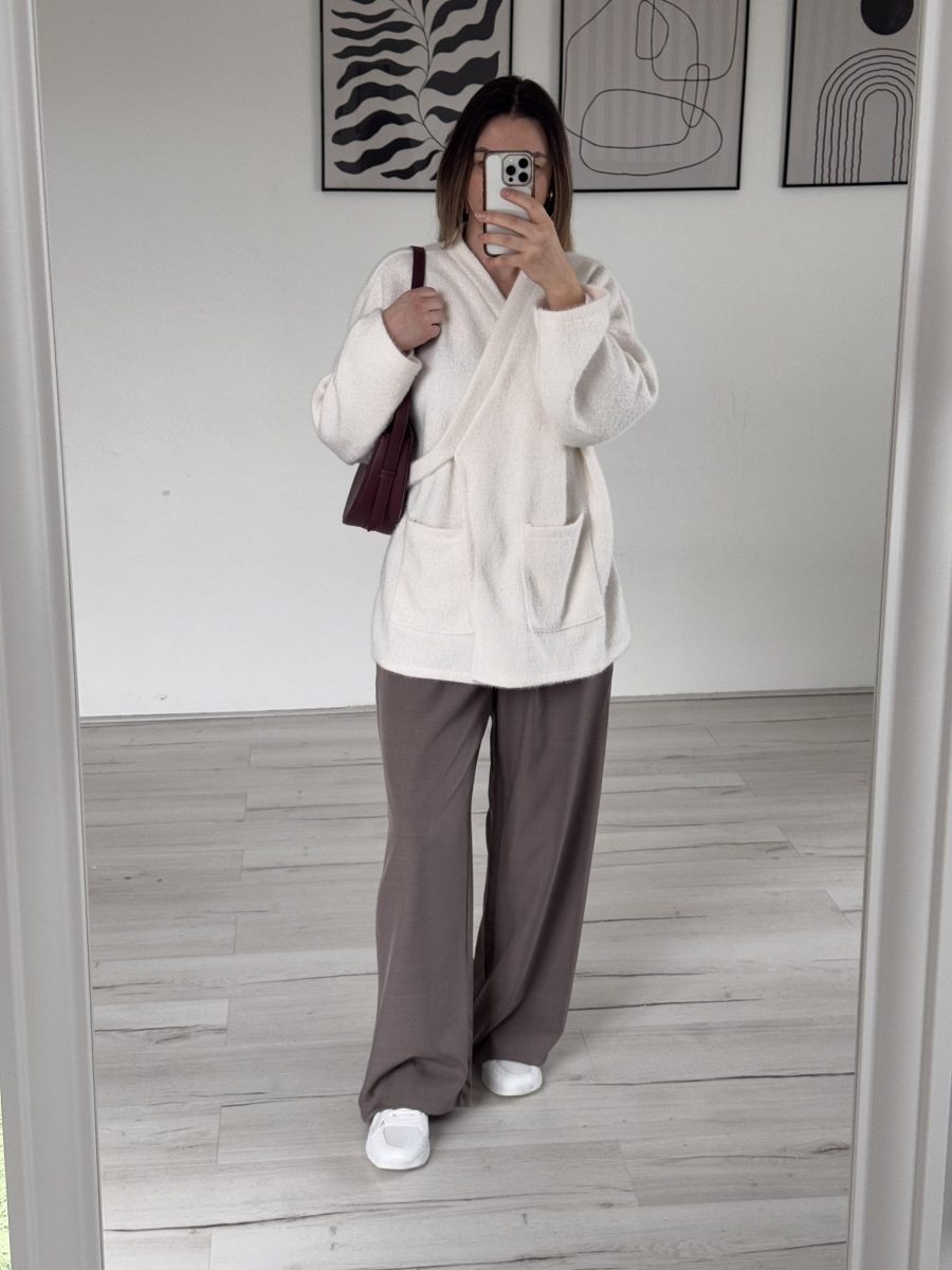 Pantalon ceinture asymétrique