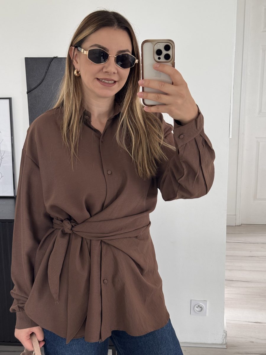 Chemise marron