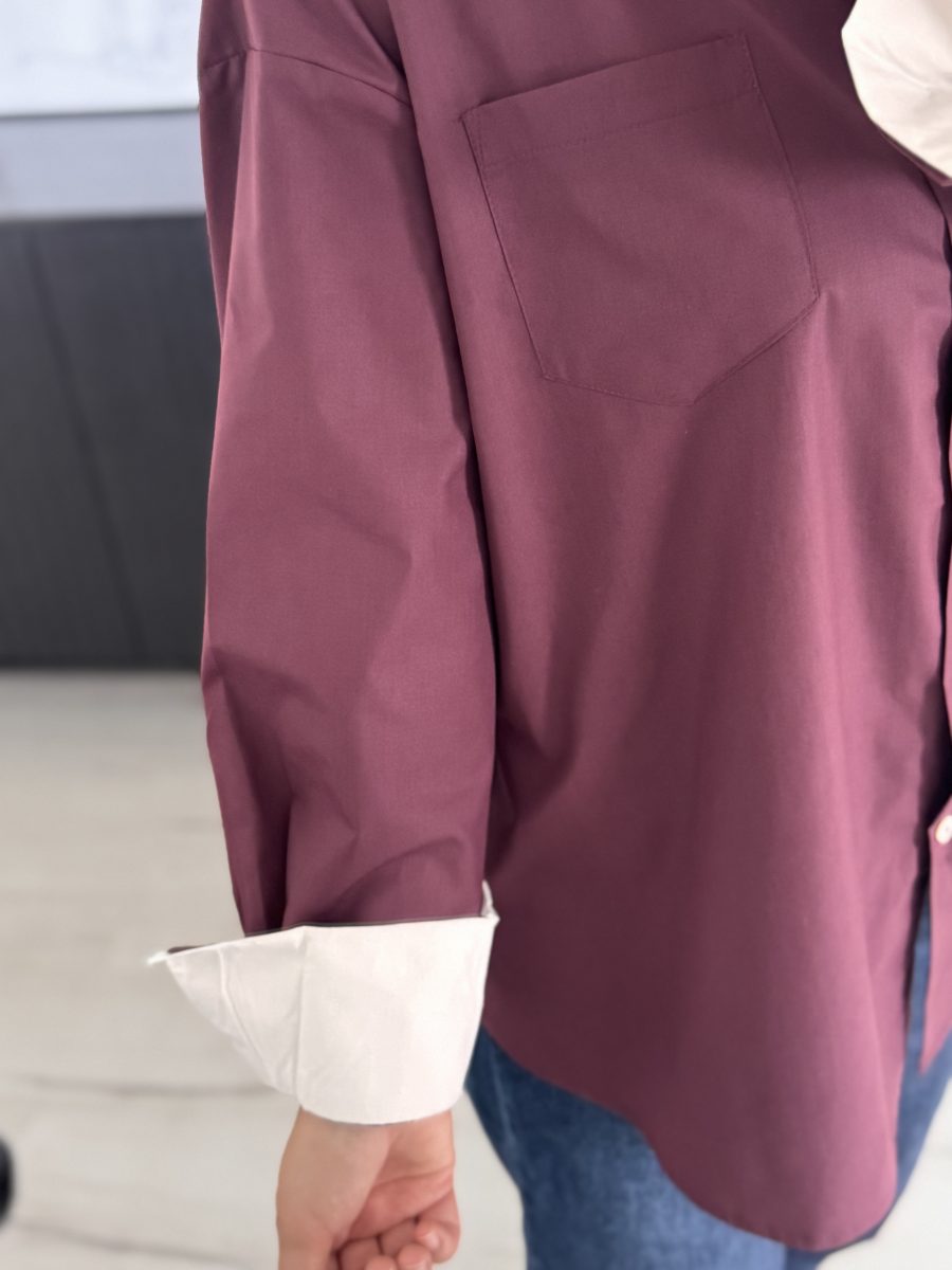 Chemise aubergine – Image 4