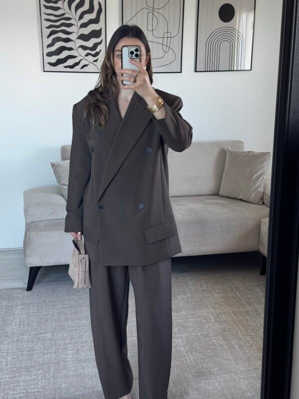 Blazer oversize marron