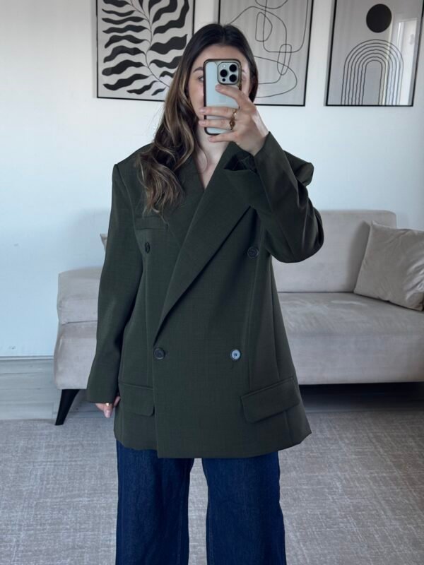 Blazer oversize olive