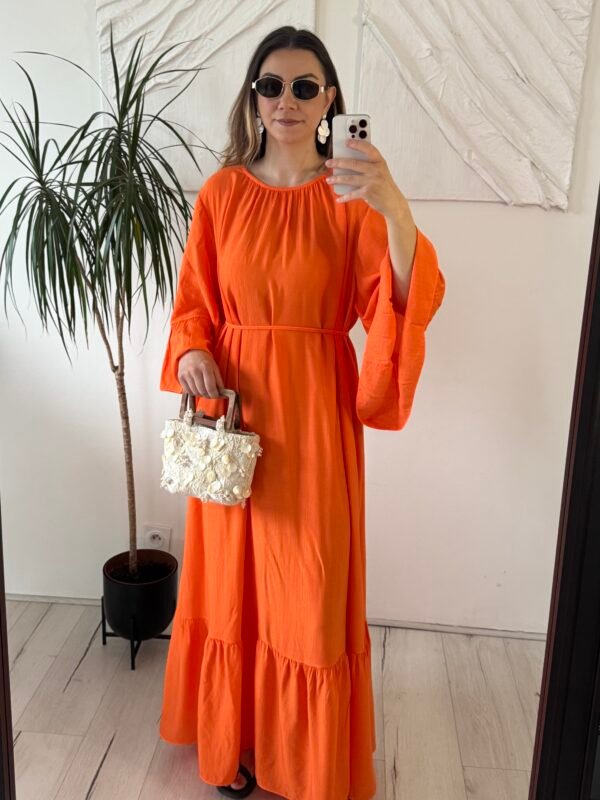 Robe volante orange