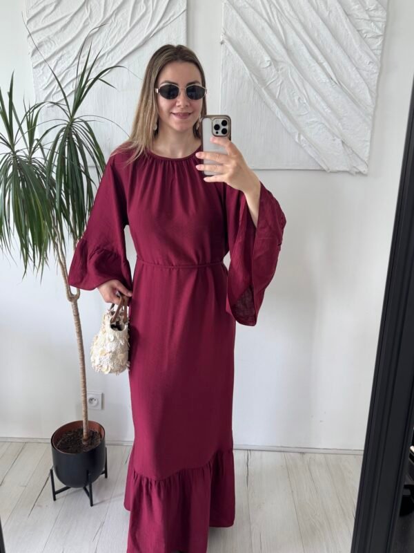 Robe volante bordeaux